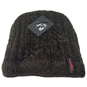 NEW Women's Beanie Hat Cap Solid Plain Knit Ski Skull Cuff Warm Winter - Brown
